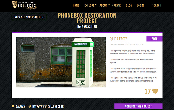 Arthur Guinness Fun Phonebox Restoration Project