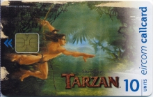 Disney's Tarzan Swinging Limited Edition Callcard (front)