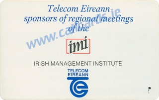 IMI Conference 1990 50u Callcard (back)