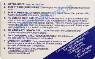 Cottage 20u Callcard (back)