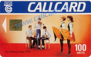 An tOireachtas 1991 Callcard (front)
