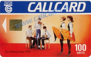 An tOireachtas 1991 Callcard (front)