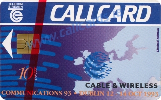 Cable & Wireless Callcard (front)