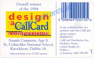 Design a Callcard 1994 Callcard (back)