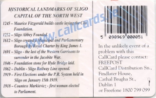 Sligo 750 Callcard (back)