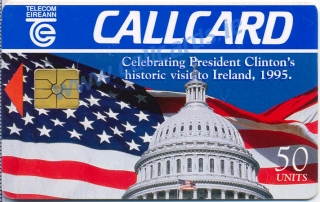 President Clinton Visit Callcard (front)