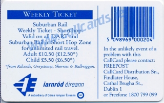 D.A.R.T. (DART) Callcard (back)