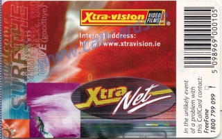 Xtra-Vision Callcard (back)