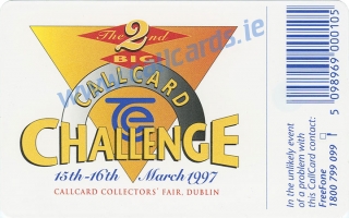 Callcard Collectors Fair 1997 - Molly Malone Callcard (back)