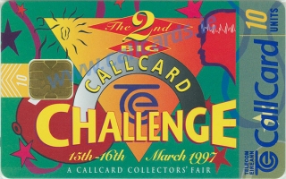 Callcard Challenge Collectors Fair 1997 Callcard (front)