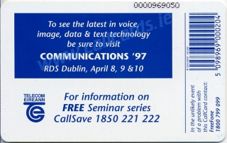 Communications 1997 Callcard (back)