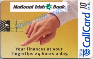 National Irish Bank Callcard (front)