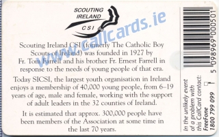 Boy Scouts Callcard (back)
