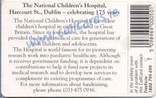 National Childrens Hospital Callcard (back)
