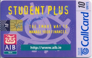 AIB Student Plus 1997 Callcard (front)