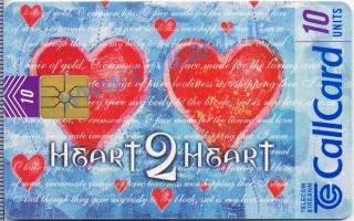 Valentines Day (Heart 2 Heart) 1998 Callcard (front)