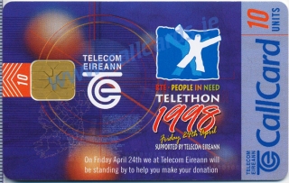 Telethon People in Need 1998 Callcard (front)