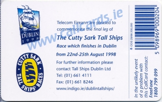 The Cutty Sark Tall Ships Callcard (front)