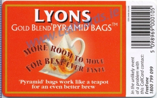 Lyons Tea Callcard (back)