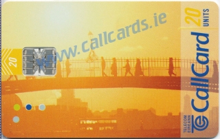 Beautiful Ireland (Tourist) Ha'Penny Bridge Callcard (front)