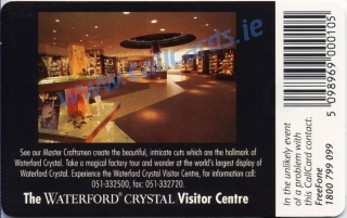 Waterford Crystal Callcard (back)