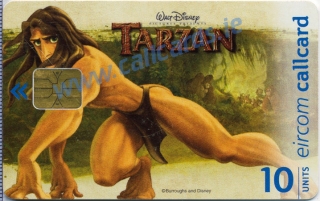 Disney's Tarzan Stretching Callcard (front)