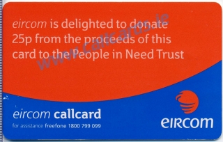 People in Need Telethon 2000 Callcard (back)
