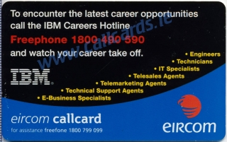 IBM Callcard (back)