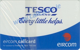 Tesco Ireland Callcard (back)