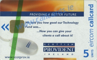 Scottish Provident Callcard (front)