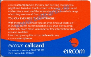 Eircom Smartphone Callcard (back)