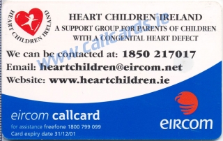 Heart Children Ireland Callcard (back)