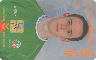 Andy O' Brien World Cup 2002 Callcard (front)