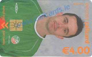 Gary Kelly World Cup 2002 Callcard (front)