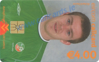 Richard Dunne World Cup 2002 Callcard (front)