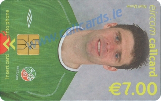 Niall Quinn World Cup 2002 Callcard (front)