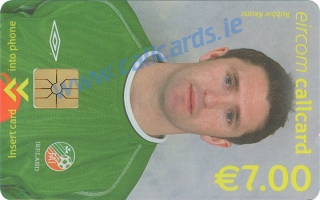 Robbie Keane World Cup 2002 Callcard (front)